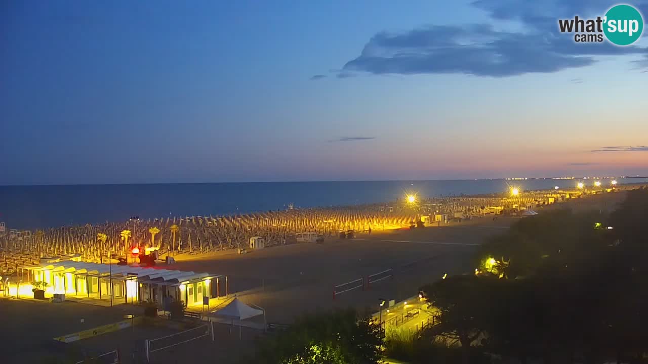 Web kamera Bibione plaža – pogled sa Ashanti ApartHotela