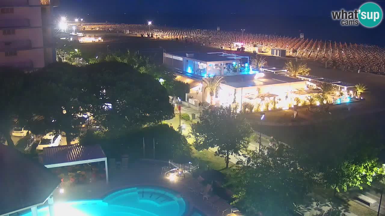 Webcam en vivo playa Bibione – vista desde Ashanti ApartHotel