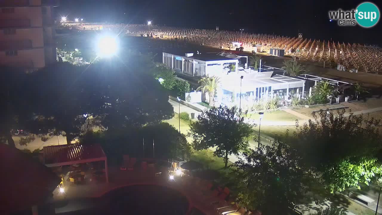 Webcam en vivo playa Bibione – vista desde Ashanti ApartHotel