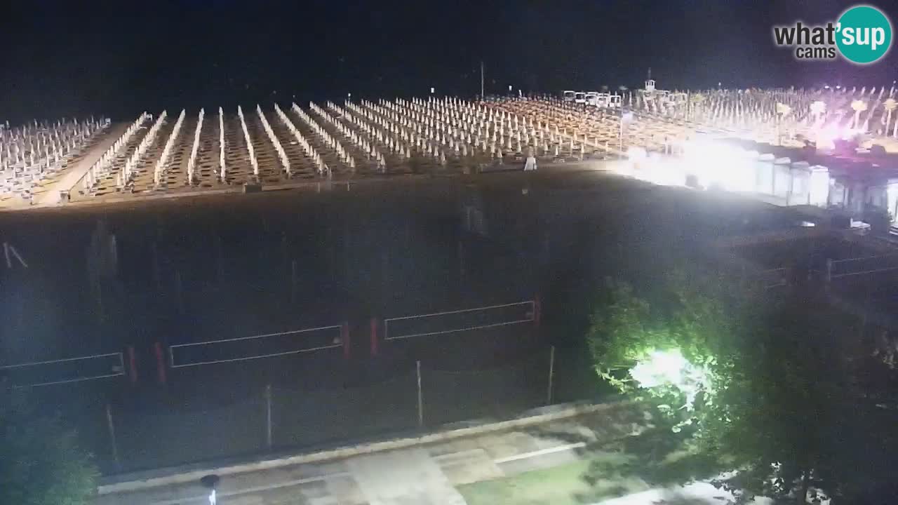 Webcam en direct plage de Bibione – vue depuis Ashanti ApartHotel