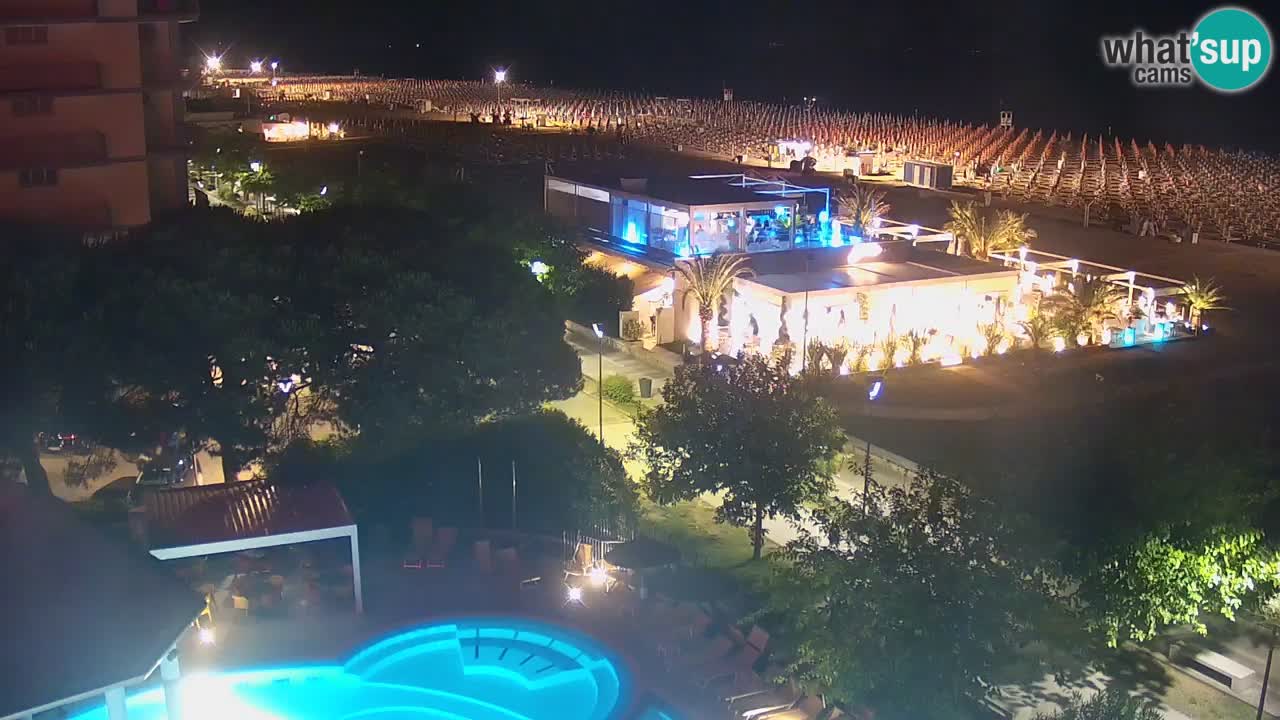Web kamera Bibione plaža – pogled sa Ashanti ApartHotela