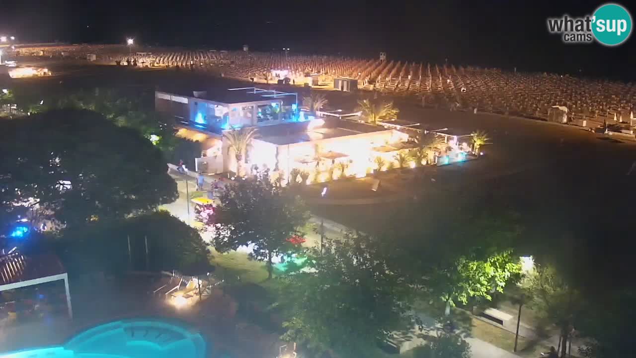 Webcam en vivo playa Bibione – vista desde Ashanti ApartHotel