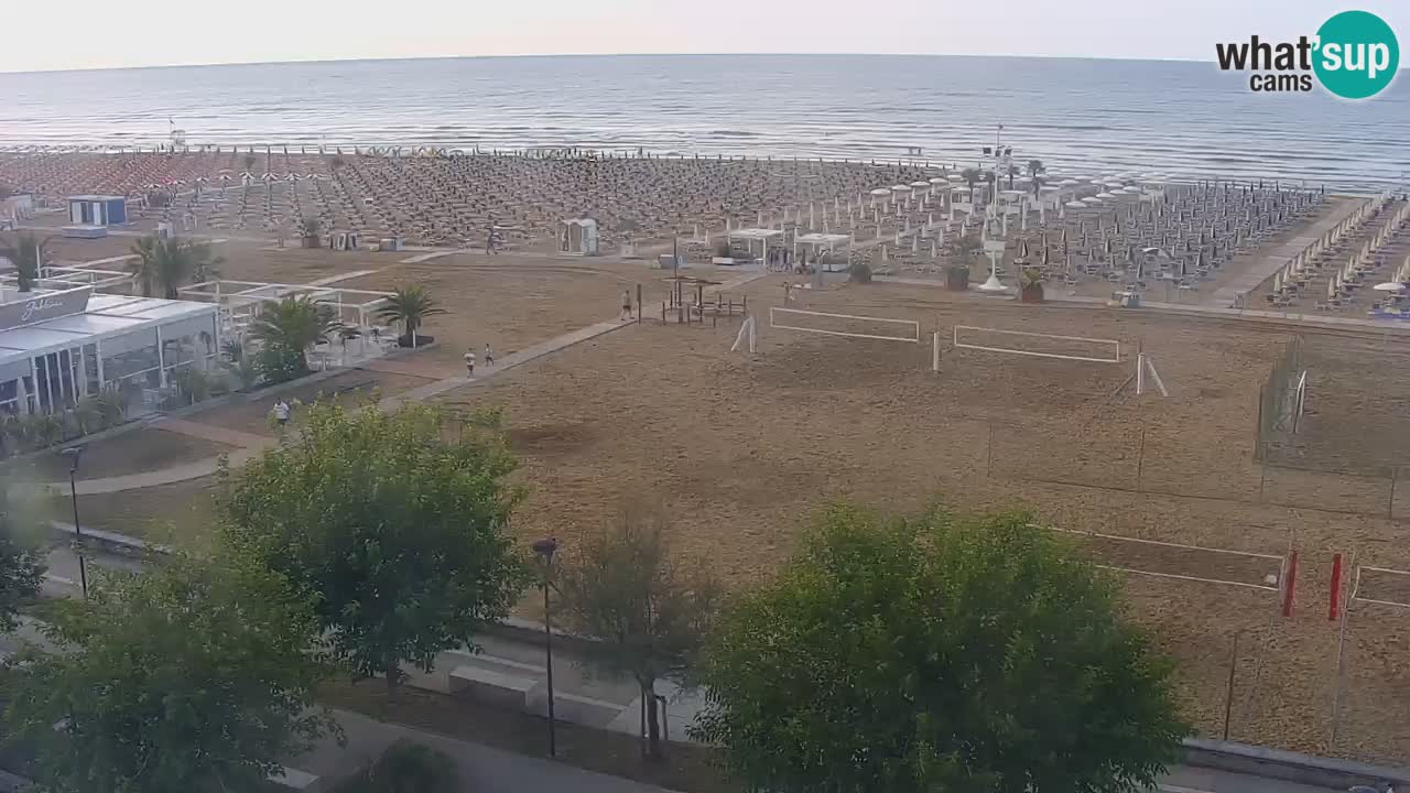 Webcam en direct plage de Bibione – vue depuis Ashanti ApartHotel