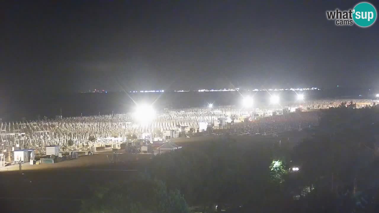Spletna kamera Bibione plaža – pogled iz Ashanti ApartHotela