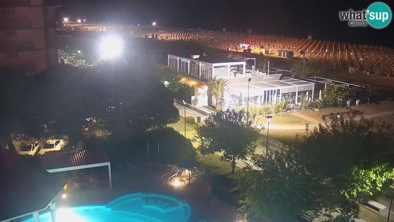 Webcam en vivo playa Bibione – vista desde Ashanti ApartHotel