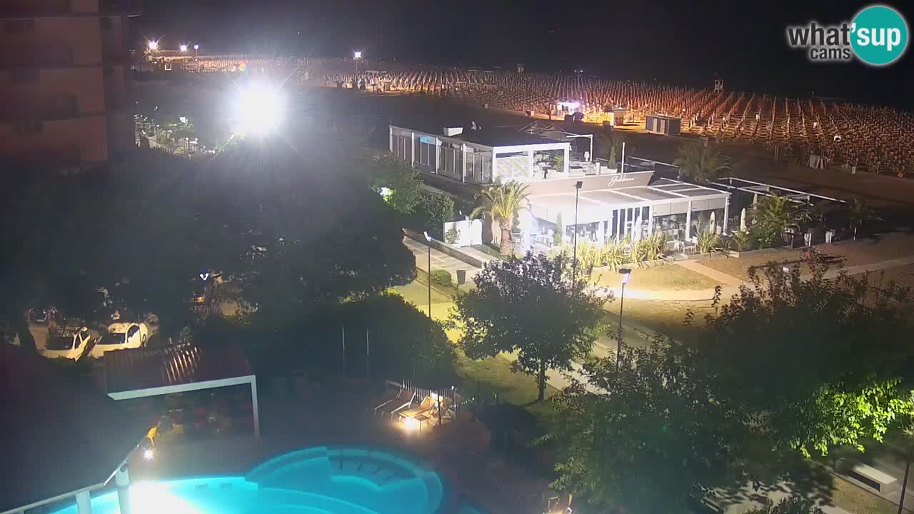 Web kamera Bibione plaža – pogled sa Ashanti ApartHotela