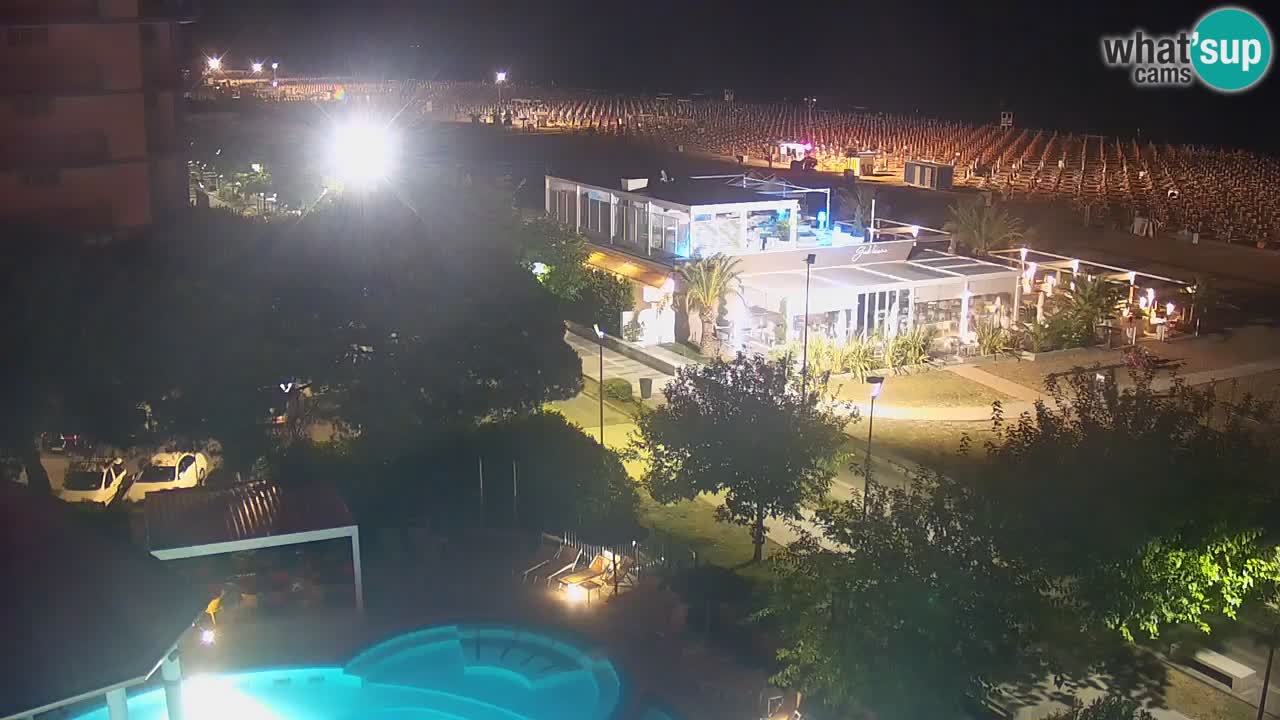 Webcam en direct plage de Bibione – vue depuis Ashanti ApartHotel