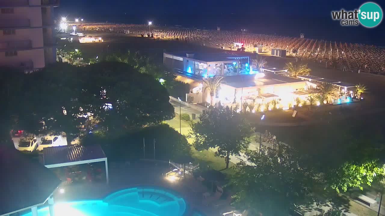 Webcam en direct plage de Bibione – vue depuis Ashanti ApartHotel