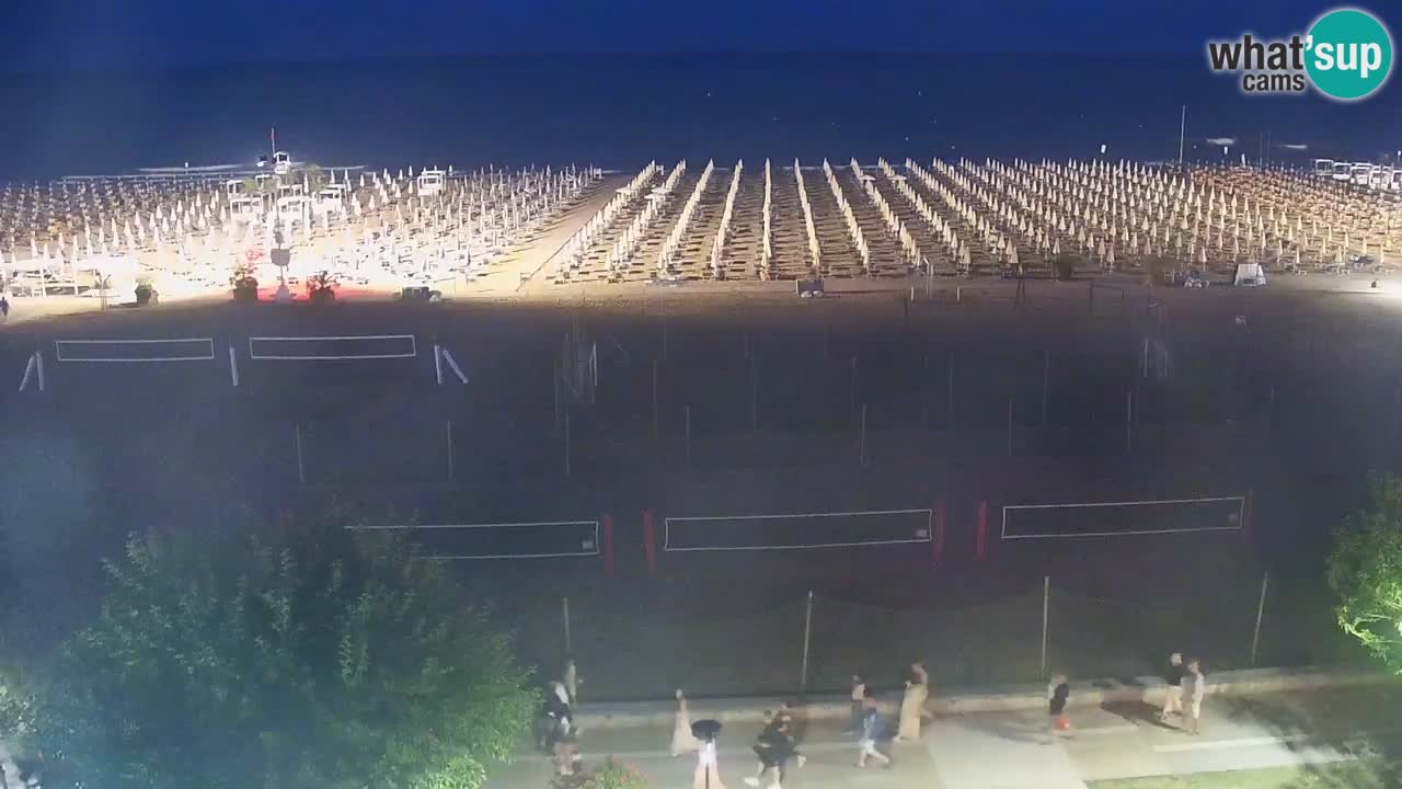Webcam en vivo playa Bibione – vista desde Ashanti ApartHotel