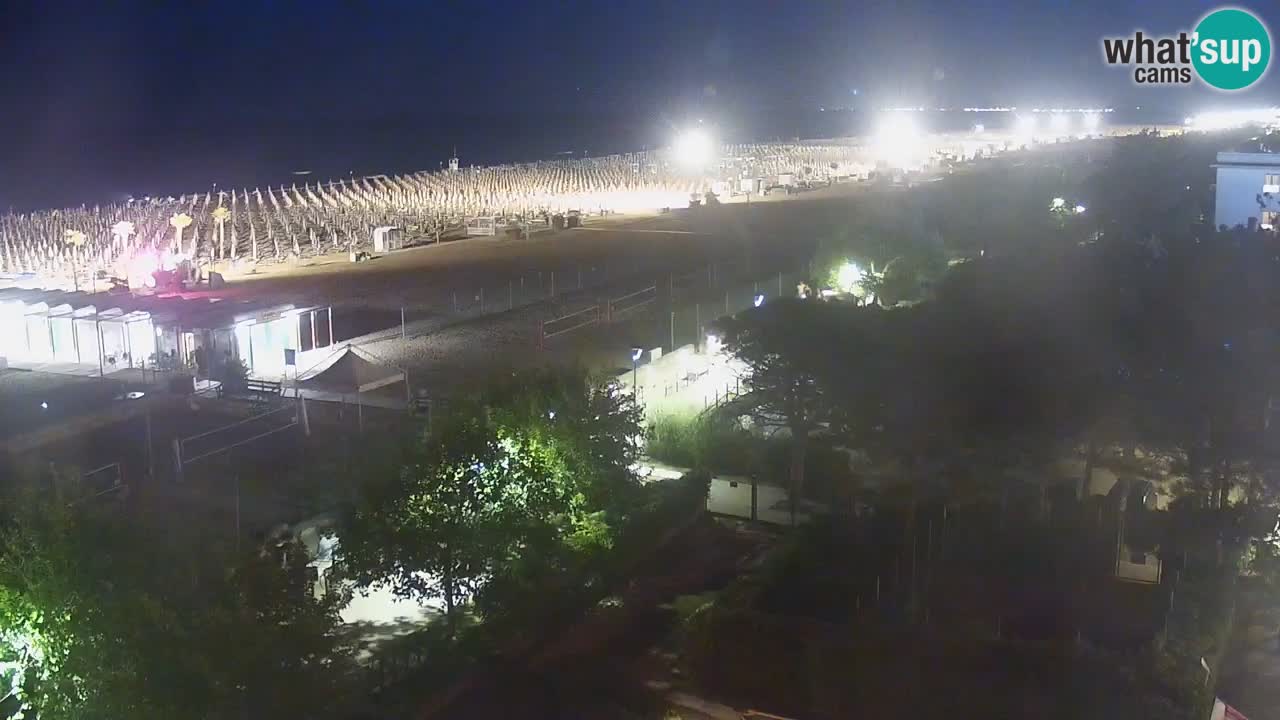 Webcam en vivo playa Bibione – vista desde Ashanti ApartHotel