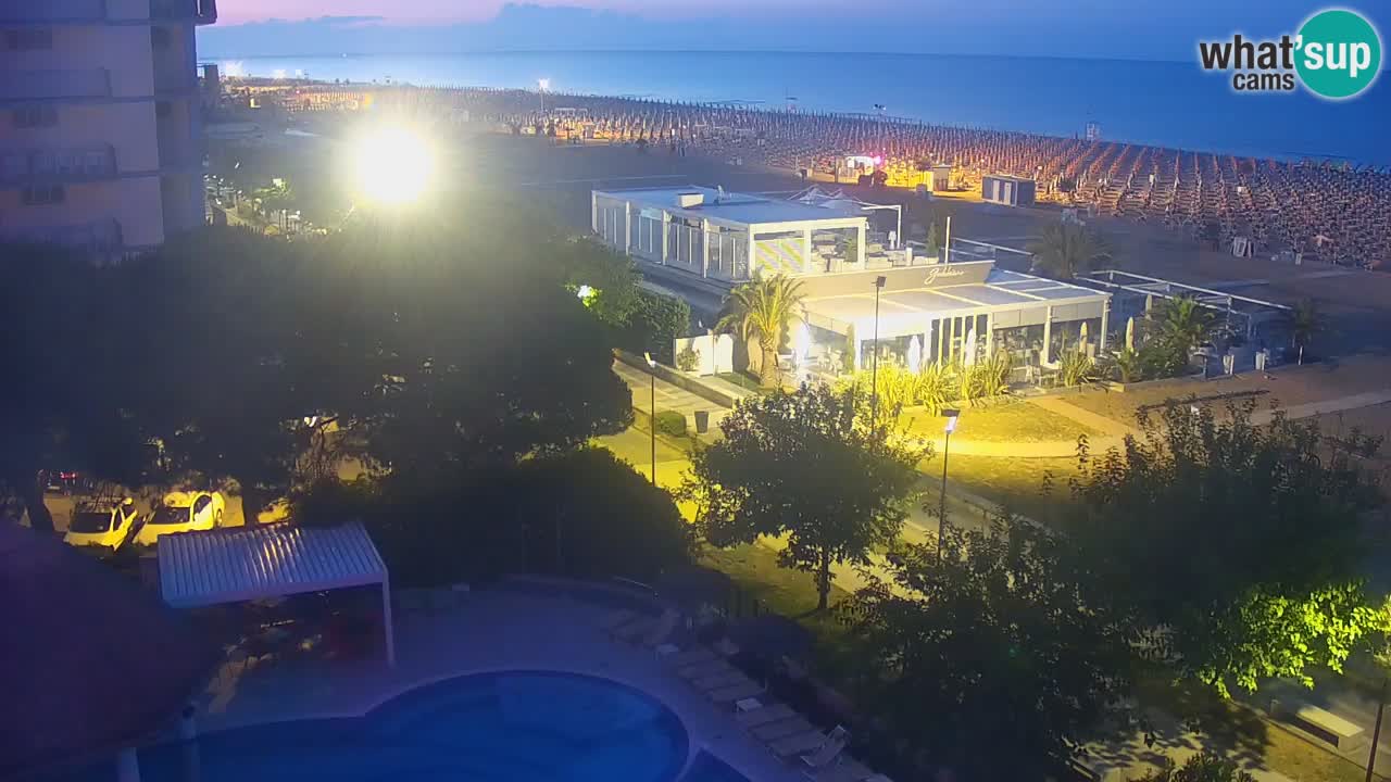 Web kamera Bibione plaža – pogled sa Ashanti ApartHotela