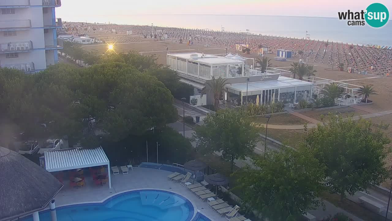 Webcam en vivo playa Bibione – vista desde Ashanti ApartHotel