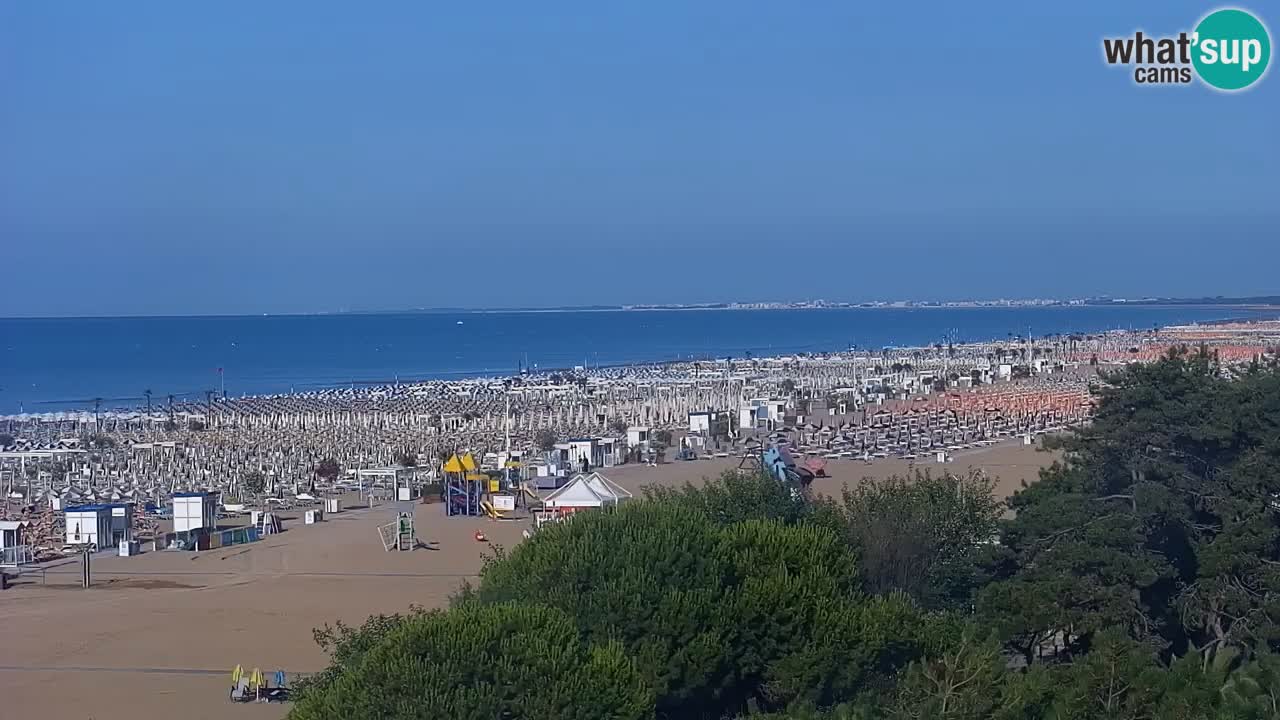 Webcam en direct plage de Bibione – vue depuis Ashanti ApartHotel