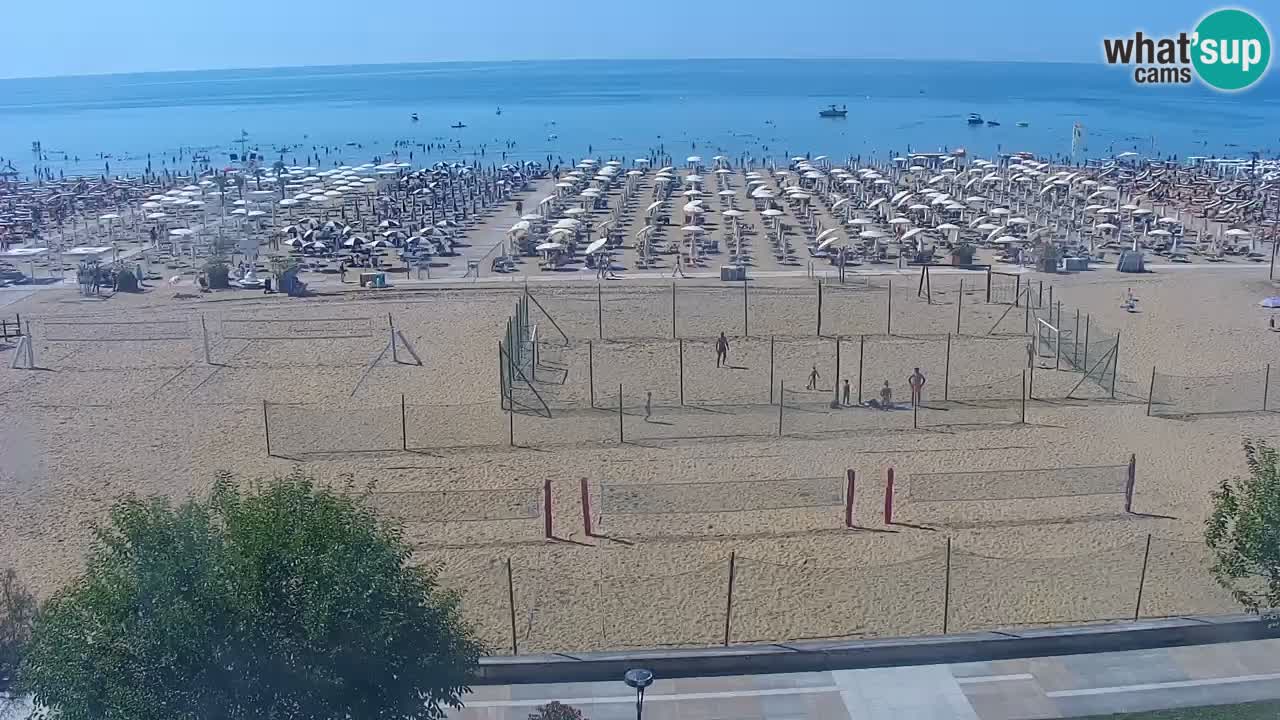 Webcam en direct plage de Bibione – vue depuis Ashanti ApartHotel