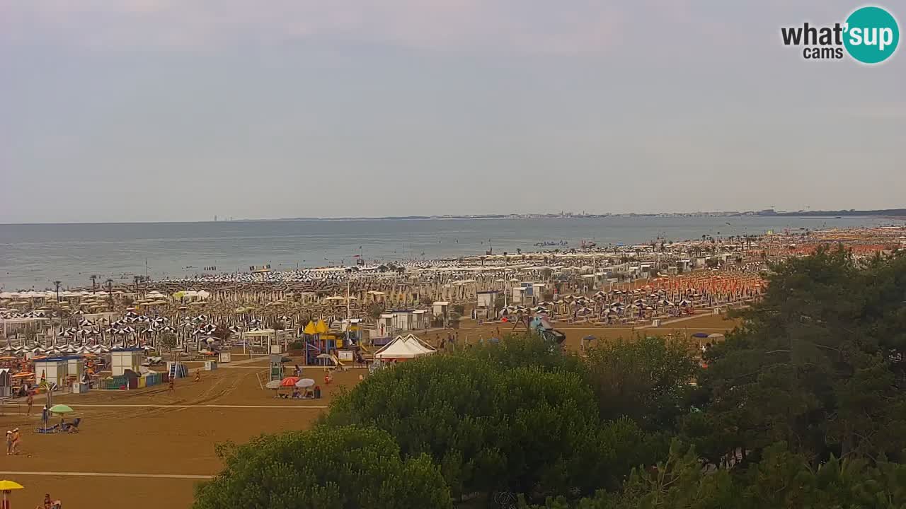 Web kamera Bibione plaža – pogled sa Ashanti ApartHotela