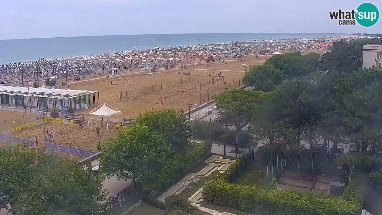 Webcam en direct plage de Bibione – vue depuis Ashanti ApartHotel