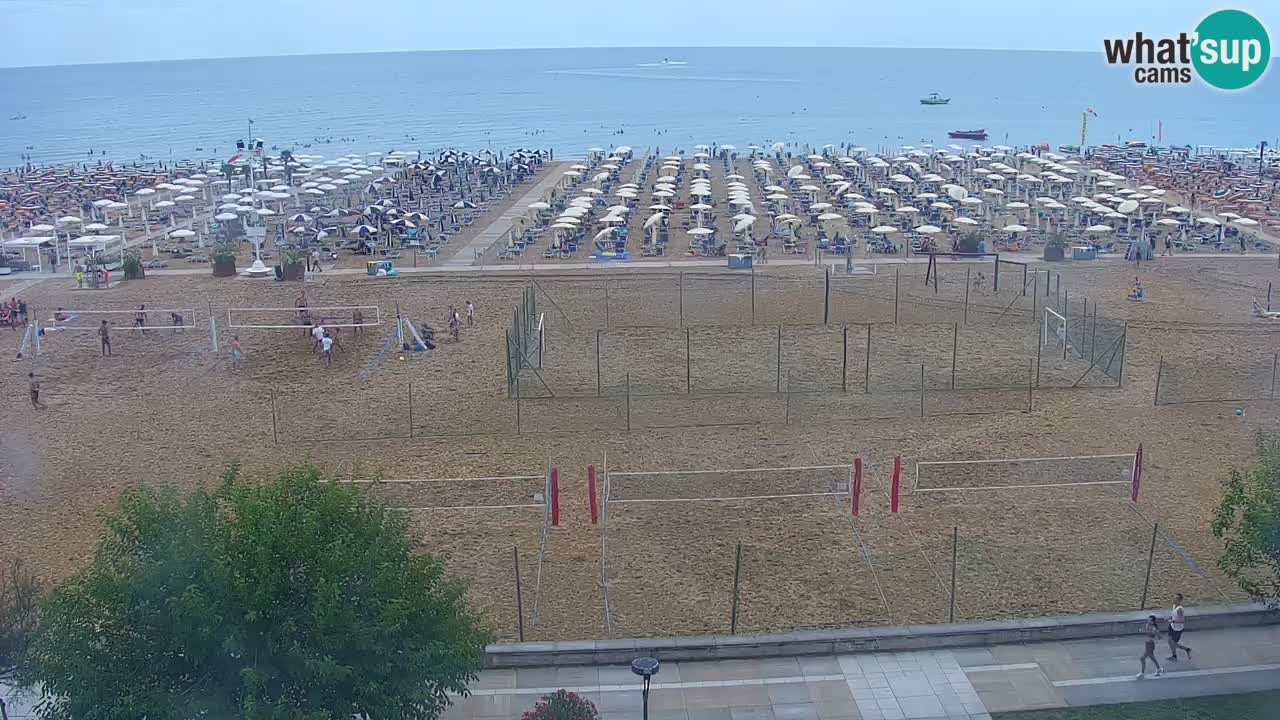 Webcam en vivo playa Bibione – vista desde Ashanti ApartHotel