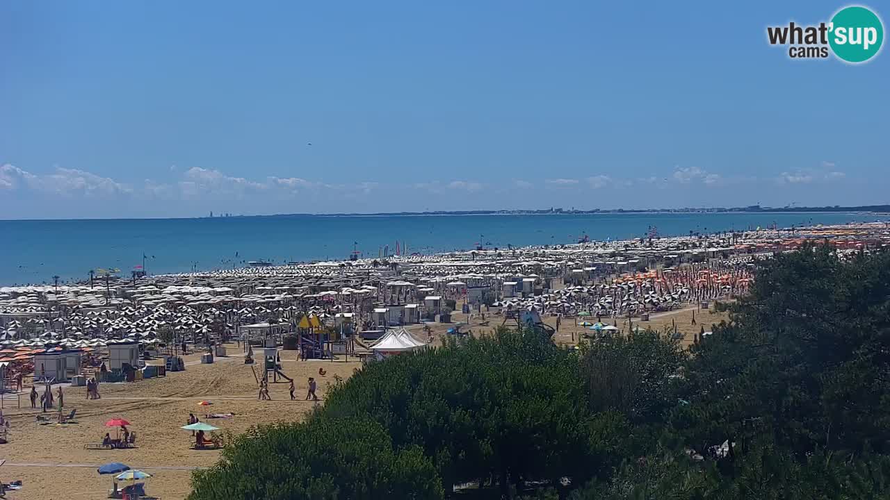 Webcam en direct plage de Bibione – vue depuis Ashanti ApartHotel