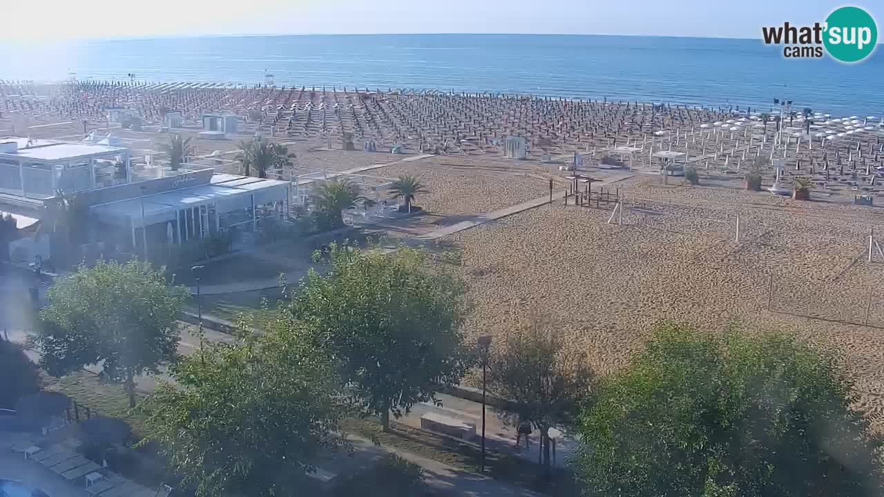 Webcam en direct plage de Bibione – vue depuis Ashanti ApartHotel
