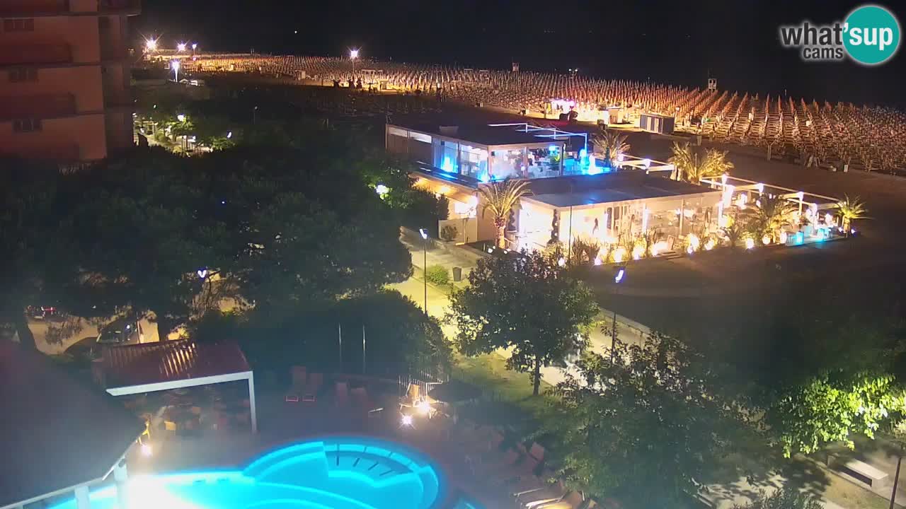 Web kamera Bibione plaža – pogled sa Ashanti ApartHotela
