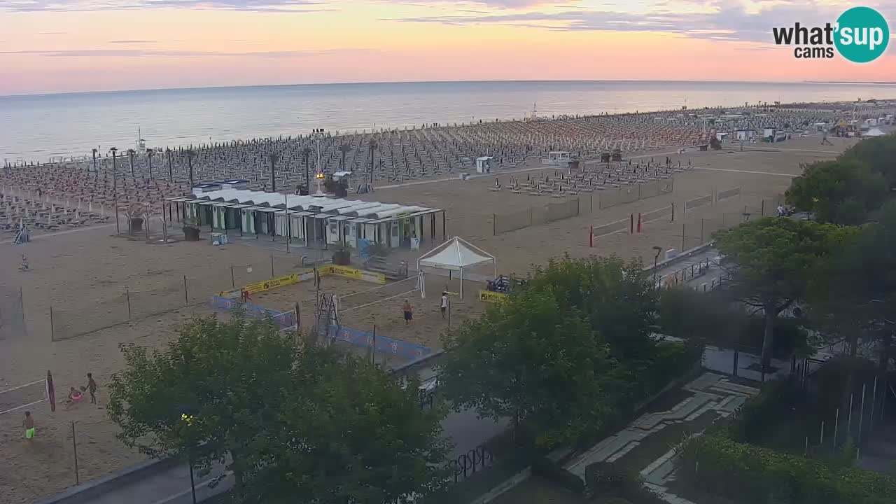 Web kamera Bibione plaža – pogled sa Ashanti ApartHotela