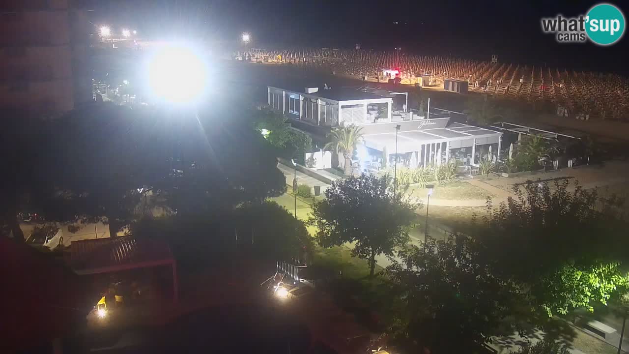 Webcam en direct plage de Bibione – vue depuis Ashanti ApartHotel