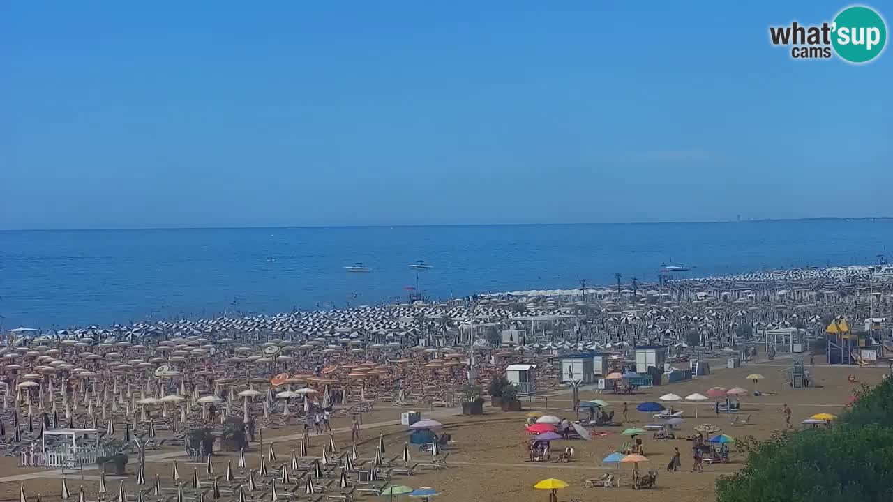 Web kamera Bibione plaža – pogled sa Ashanti ApartHotela