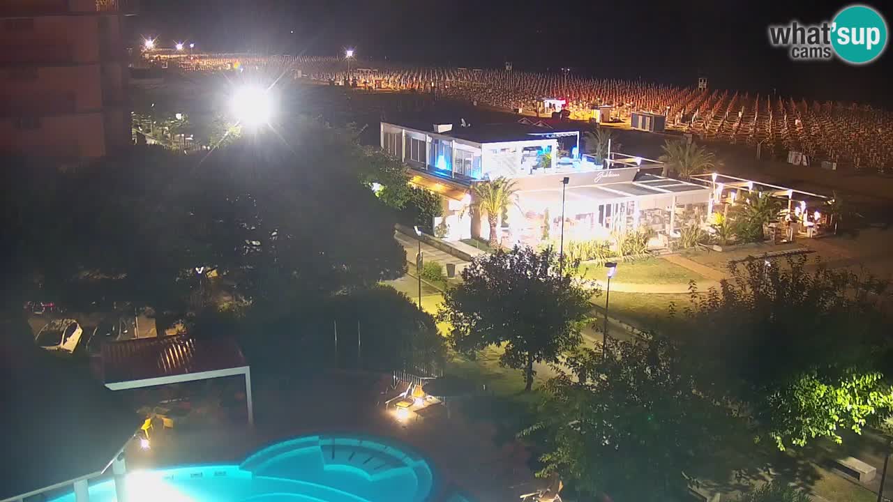 Live Webcam Bibione spiaggia – vista dall’Ashanti ApartHotel