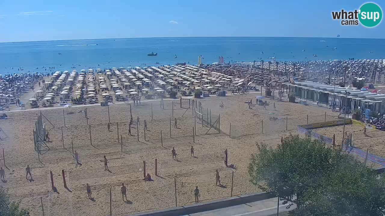 Webcam en vivo playa Bibione – vista desde Ashanti ApartHotel