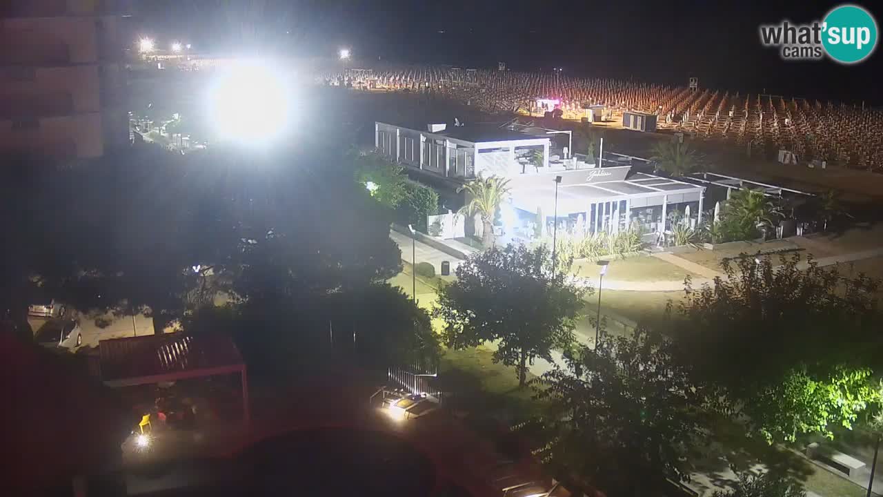 Webcam en direct plage de Bibione – vue depuis Ashanti ApartHotel