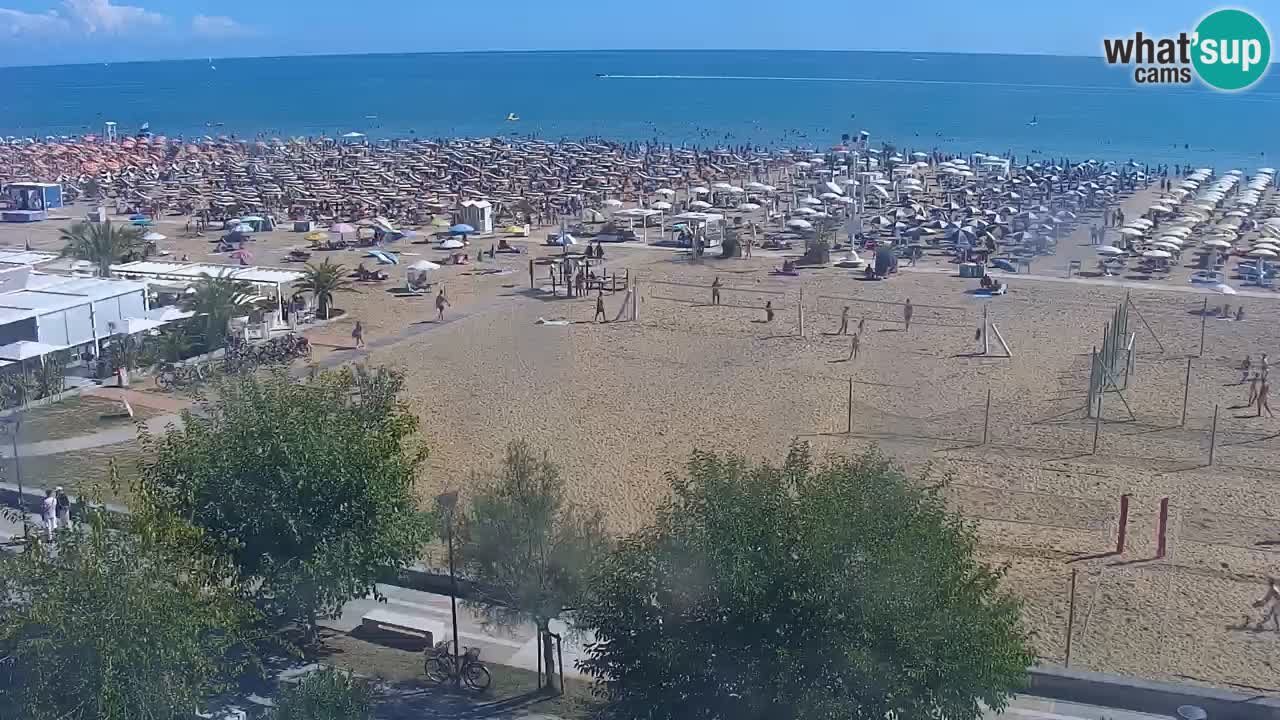 Webcam en vivo playa Bibione – vista desde Ashanti ApartHotel