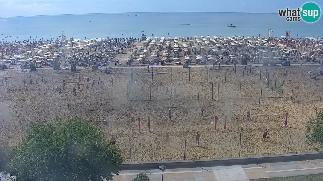 Web kamera Bibione plaža – pogled sa Ashanti ApartHotela