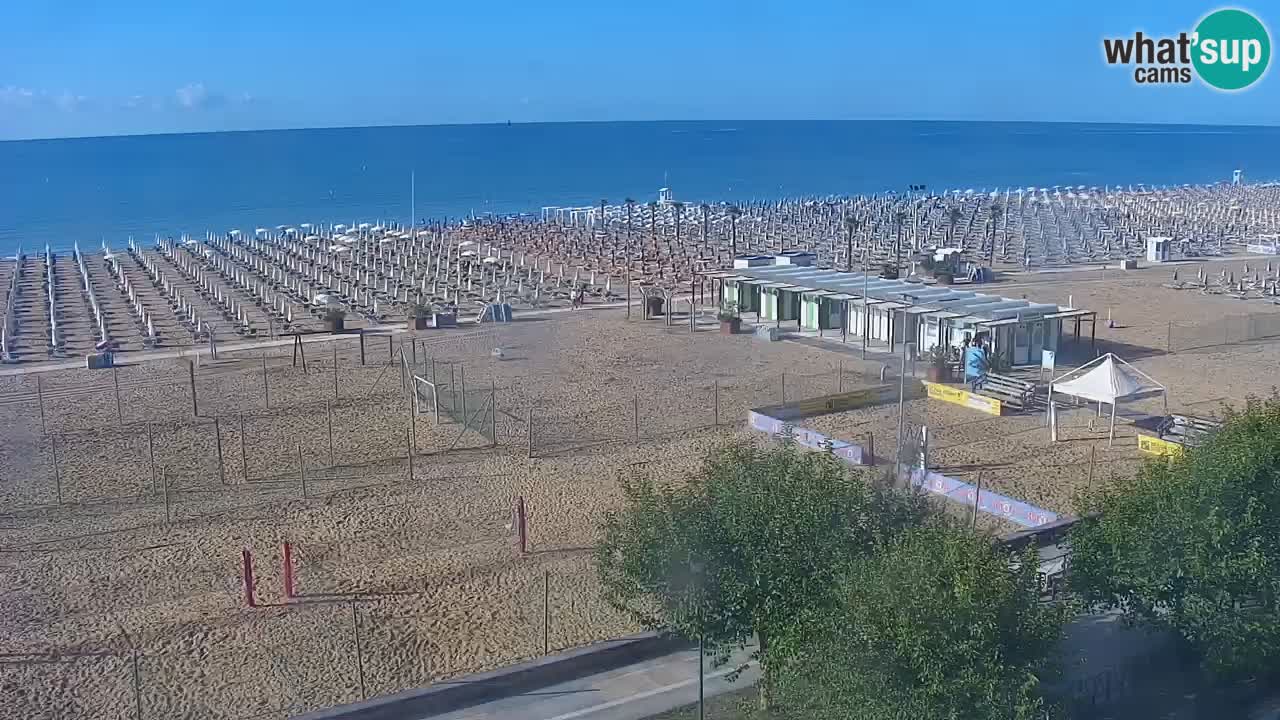 Webcam en vivo playa Bibione – vista desde Ashanti ApartHotel