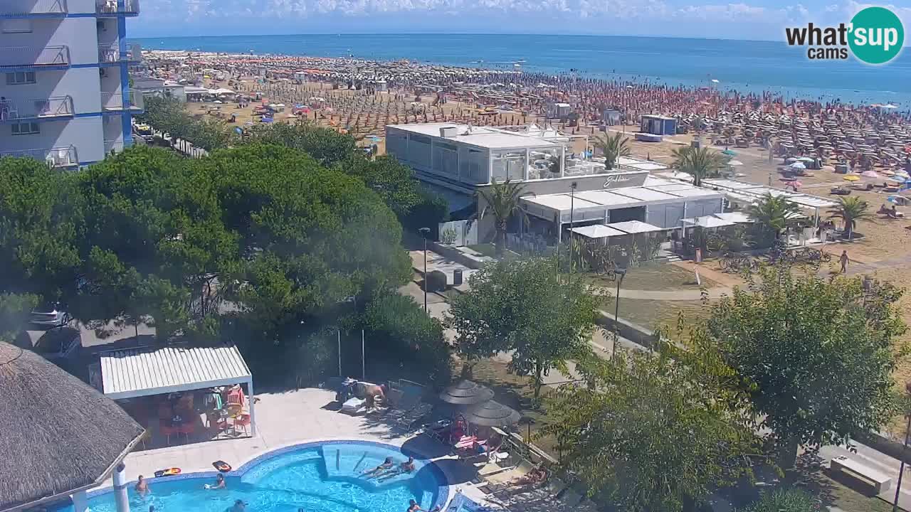 Web kamera Bibione plaža – pogled sa Ashanti ApartHotela