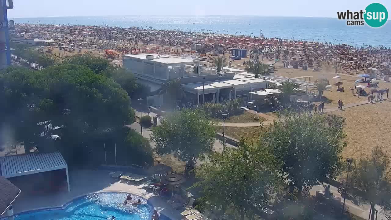 Web kamera Bibione plaža – pogled sa Ashanti ApartHotela