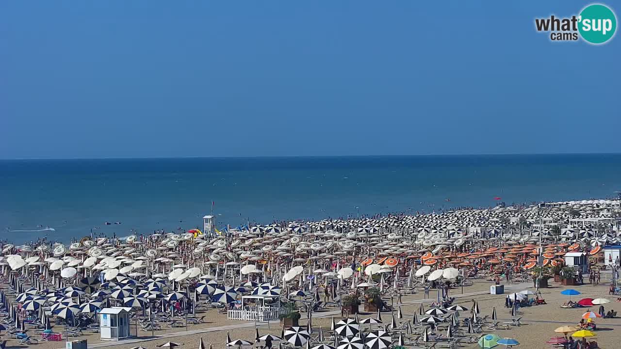 Spletna kamera Bibione plaža – pogled iz Ashanti ApartHotela