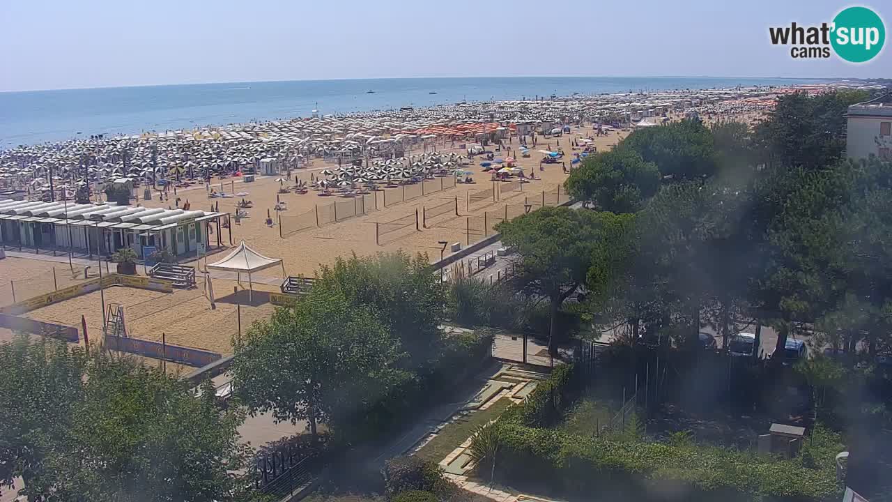 Web kamera Bibione plaža – pogled sa Ashanti ApartHotela