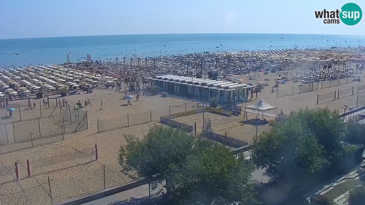 Web kamera Bibione plaža – pogled sa Ashanti ApartHotela