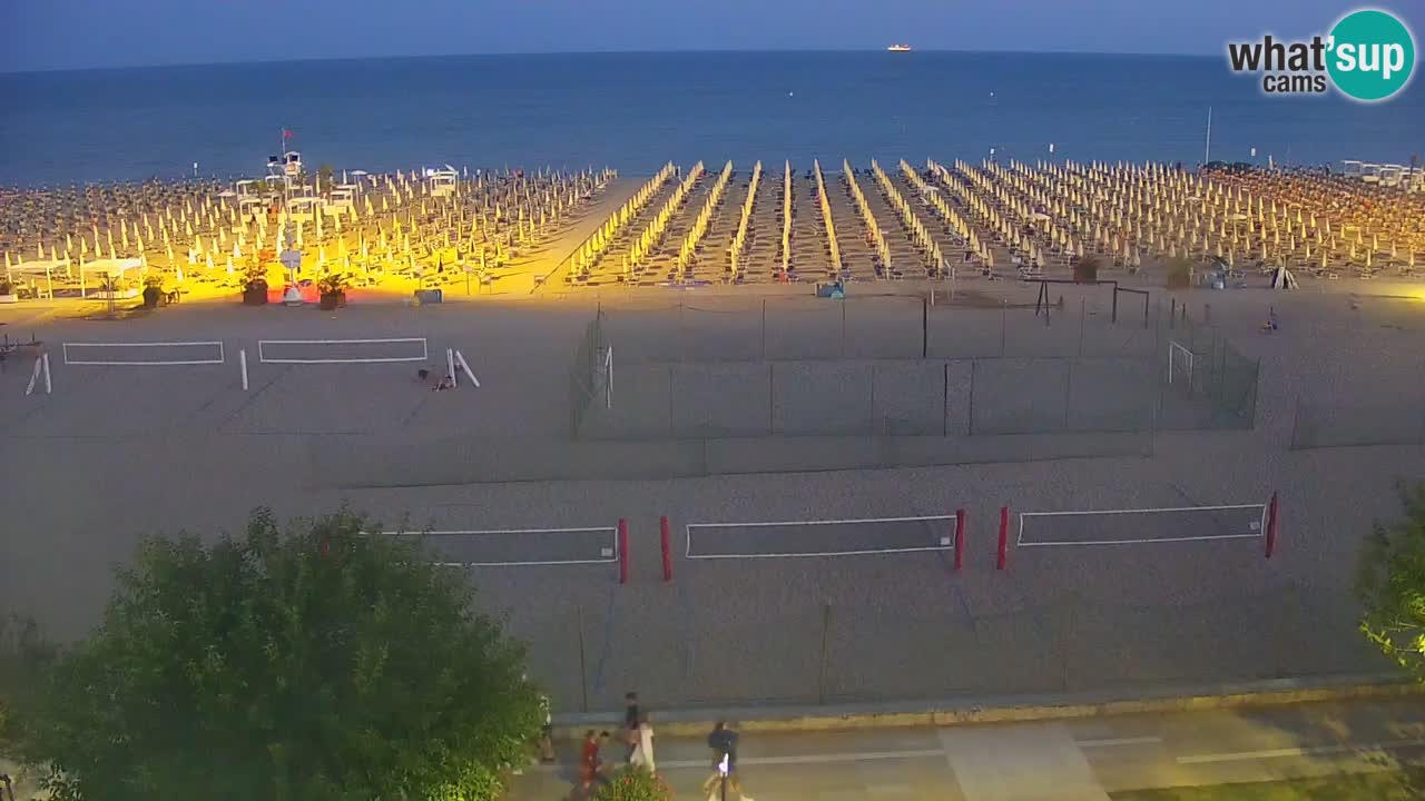 Web kamera Bibione plaža – pogled sa Ashanti ApartHotela