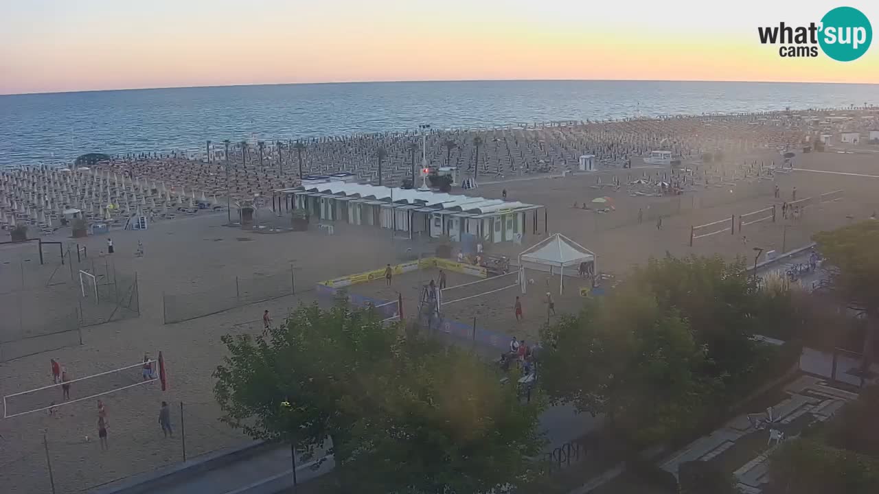Spletna kamera Bibione plaža – pogled iz Ashanti ApartHotela