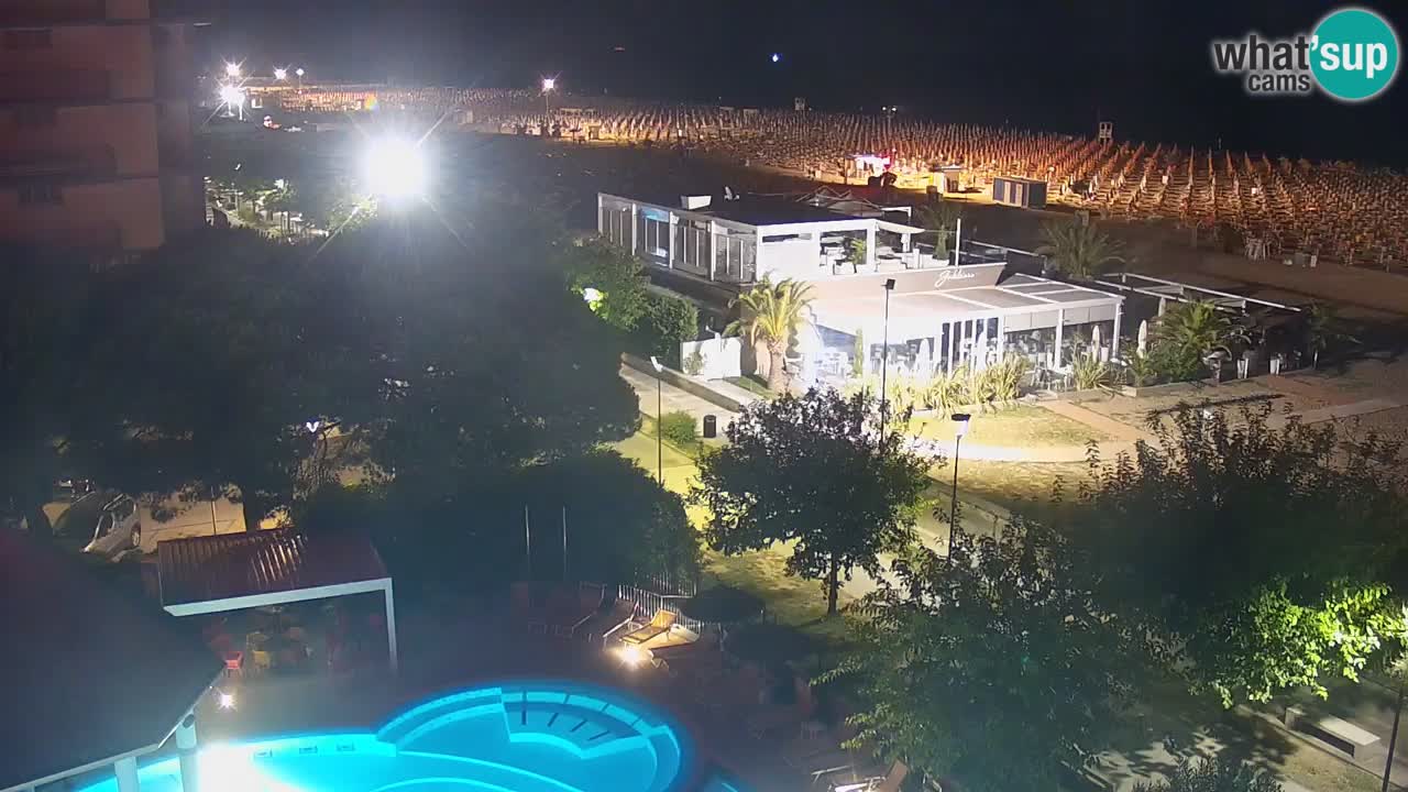 Web kamera Bibione plaža – pogled sa Ashanti ApartHotela