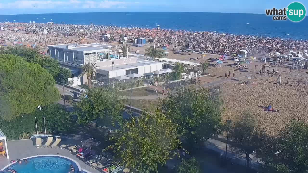 Web kamera Bibione plaža – pogled sa Ashanti ApartHotela