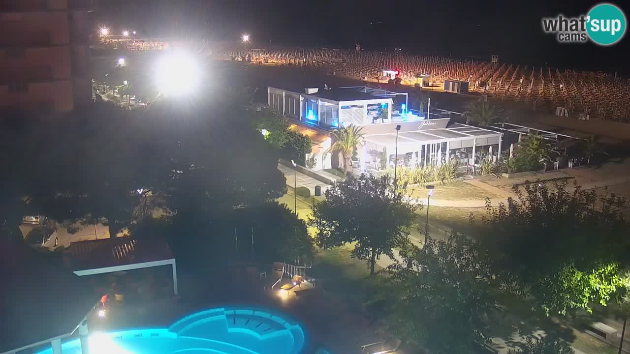 Webcam en vivo playa Bibione – vista desde Ashanti ApartHotel