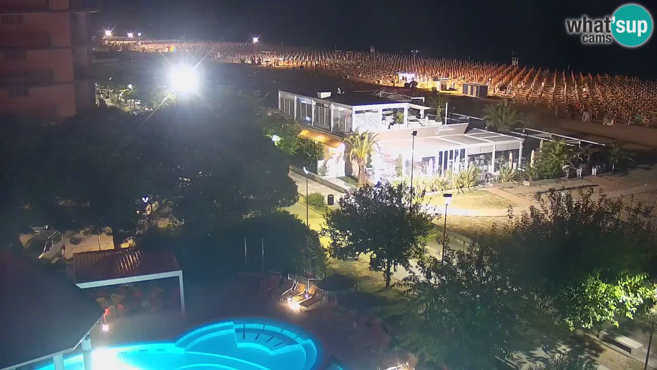 Web kamera Bibione plaža – pogled sa Ashanti ApartHotela