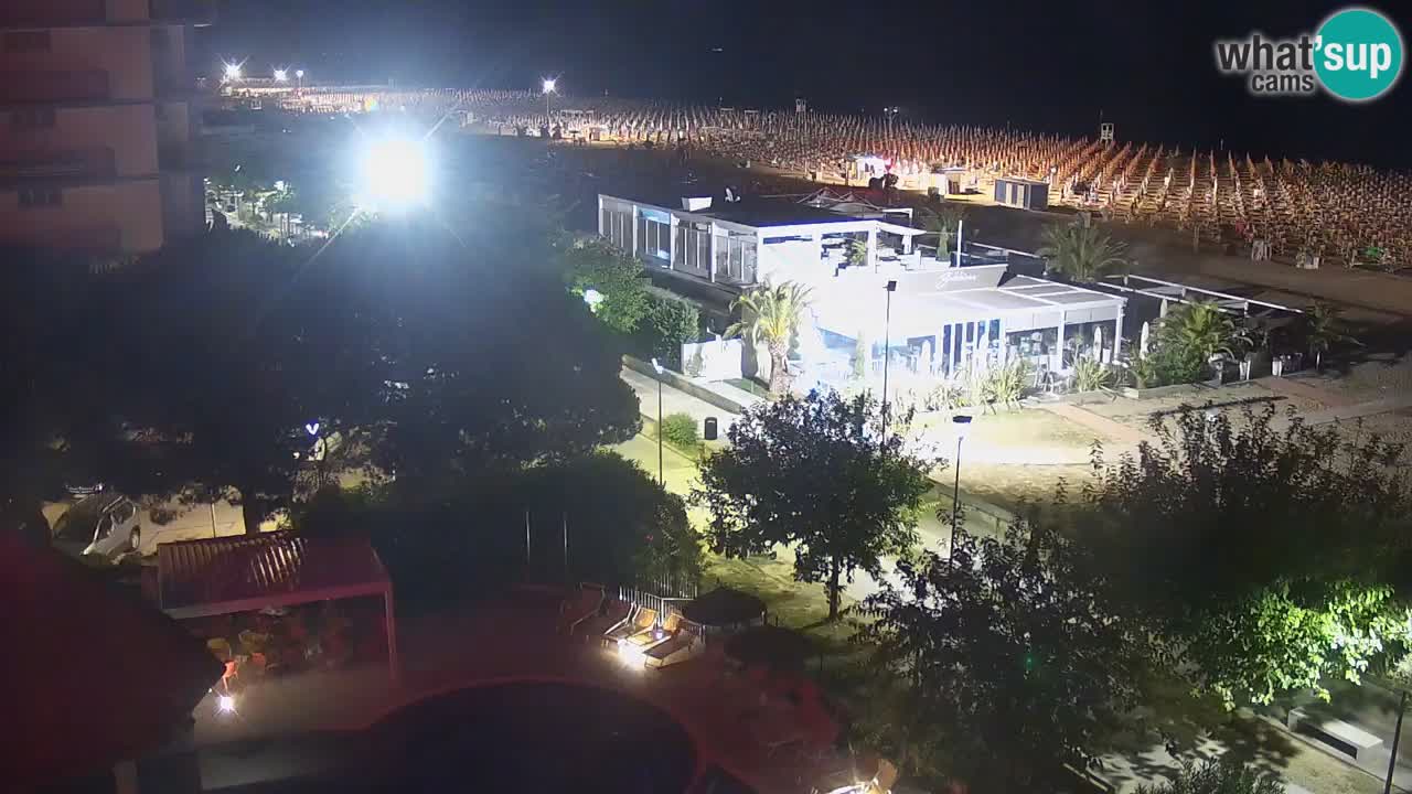 Webcam en direct plage de Bibione – vue depuis Ashanti ApartHotel