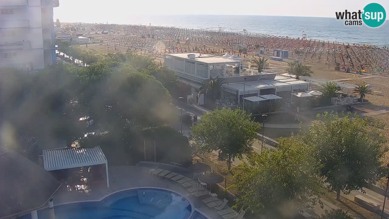 Webcam en vivo playa Bibione – vista desde Ashanti ApartHotel