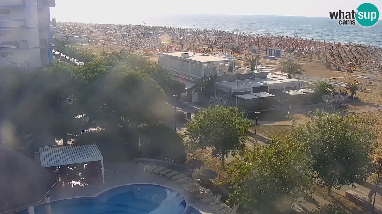 Webcam en direct plage de Bibione – vue depuis Ashanti ApartHotel