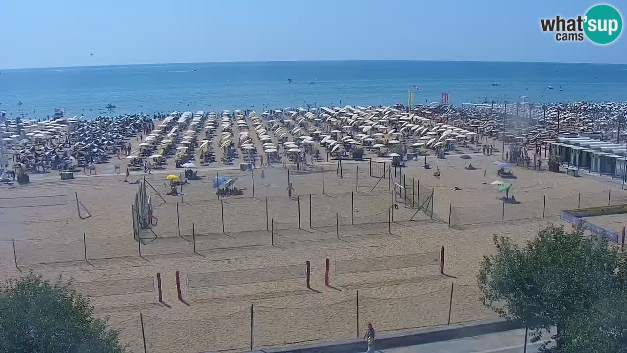 Webcam en vivo playa Bibione – vista desde Ashanti ApartHotel