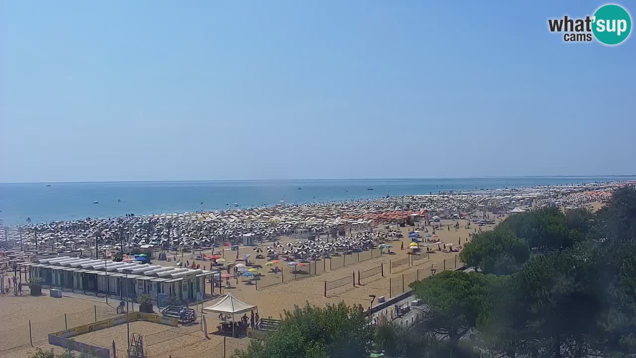 Webcam en direct plage de Bibione – vue depuis Ashanti ApartHotel