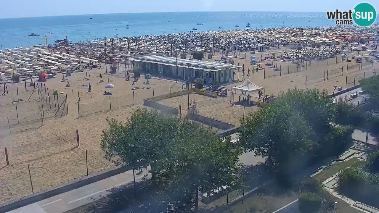 Webcam en vivo playa Bibione – vista desde Ashanti ApartHotel